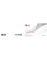 LG LG-E730 User Manual preview