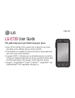 Предварительный просмотр 3 страницы LG LG-E730 User Manual