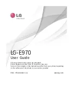 LG LG-E970 User Manual preview