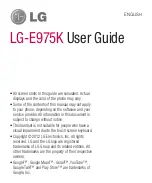 Preview for 1 page of LG LG-E975k User Manual