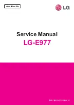 LG LG-E977 Service Manual preview