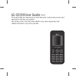 Предварительный просмотр 4 страницы LG LG-GS108 User Manual