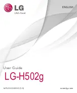 Preview for 1 page of LG LG-H502g User Manual