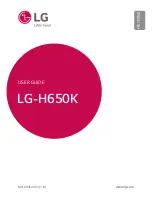 LG LG-H650K User Manual preview