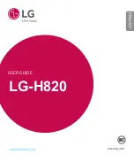 Preview for 1 page of LG LG-H820 User Manual