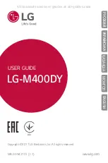 LG LG-M400DY User Manual preview