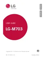 LG LG-M703 User Manual preview