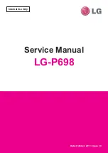 Preview for 1 page of LG LG-P698 Service Manual