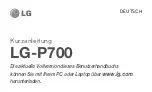 Preview for 3 page of LG LG-P700 Quick Start Manual