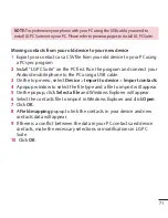 Preview for 73 page of LG LG-P714 User Manual