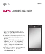 Preview for 201 page of LG LG-P720 Quick Reference Manual