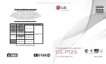 Preview for 1 page of LG LG-P725 Manual