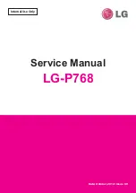 Preview for 1 page of LG LG-P768 Service Manual