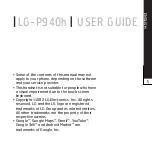 Preview for 1 page of LG LG-P940h User Manual