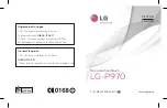 LG LG-P970 User Manual preview