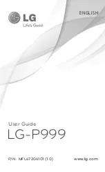 Preview for 1 page of LG LG-P999 User Manual