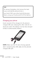 Preview for 22 page of LG LG-P999 User Manual