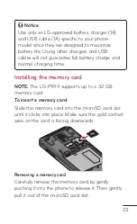 Preview for 23 page of LG LG-P999 User Manual