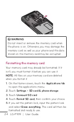 Preview for 24 page of LG LG-P999 User Manual