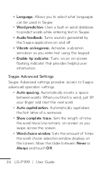 Preview for 36 page of LG LG-P999 User Manual