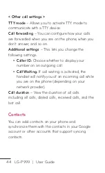 Preview for 44 page of LG LG-P999 User Manual
