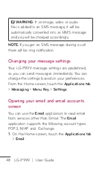 Preview for 48 page of LG LG-P999 User Manual