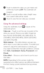 Preview for 62 page of LG LG-P999 User Manual