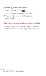 Preview for 64 page of LG LG-P999 User Manual