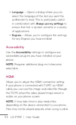 Preview for 92 page of LG LG-P999 User Manual