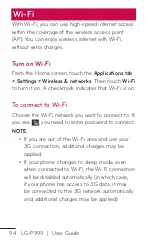 Preview for 94 page of LG LG-P999 User Manual