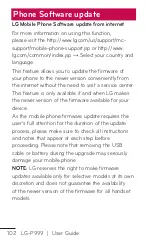 Preview for 102 page of LG LG-P999 User Manual