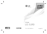 LG LG-S310 User Manual preview