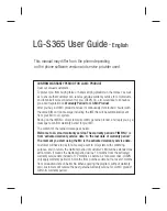 Предварительный просмотр 89 страницы LG LG-S365 User Manual