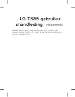 Preview for 3 page of LG LG-T385 User Manual