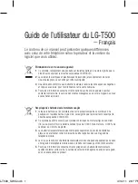 Предварительный просмотр 37 страницы LG LG-T500 User Manual