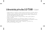 Предварительный просмотр 3 страницы LG LG-t580 User Manual