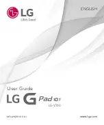 LG LG-V700 Pad 10.1 User Manual preview