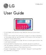 Preview for 3 page of LG LG-V700 Pad 10.1 User Manual