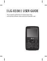 Preview for 3 page of LG LG-X330 User Manual