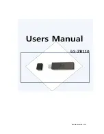 Предварительный просмотр 1 страницы LG LG-ZB110 User Manual