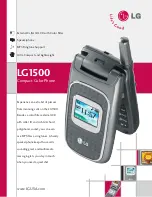 Preview for 1 page of LG LG1500 Specifications