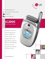 Preview for 1 page of LG LG2000 Specifications