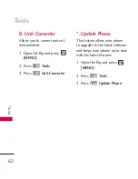 Preview for 62 page of LG LG231 User Manual