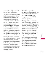 Preview for 111 page of LG LG231 User Manual