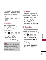 Preview for 73 page of LG LG300 User Manual