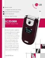 LG LG350BR Specifications preview