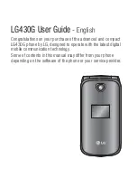 Preview for 3 page of LG LG430G User Manual