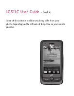 Preview for 3 page of LG LG511C Owner'S Manual