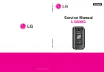 LG LG600G Service Manual preview