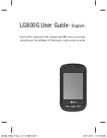 Preview for 3 page of LG LG800G User Manual